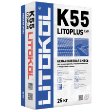 Плиточный клей Litokol LitoPlus K55 белый 25 кг